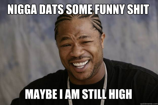 Nigga Dats Some Funny Shit Maybe I Am Still High Funny High Meme Picture