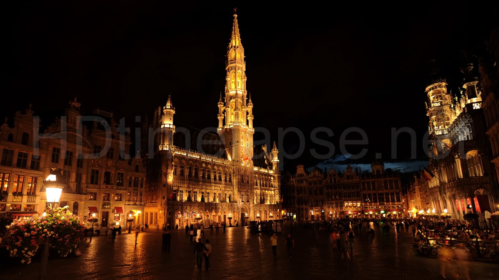 Night Picture Of The Grand Place