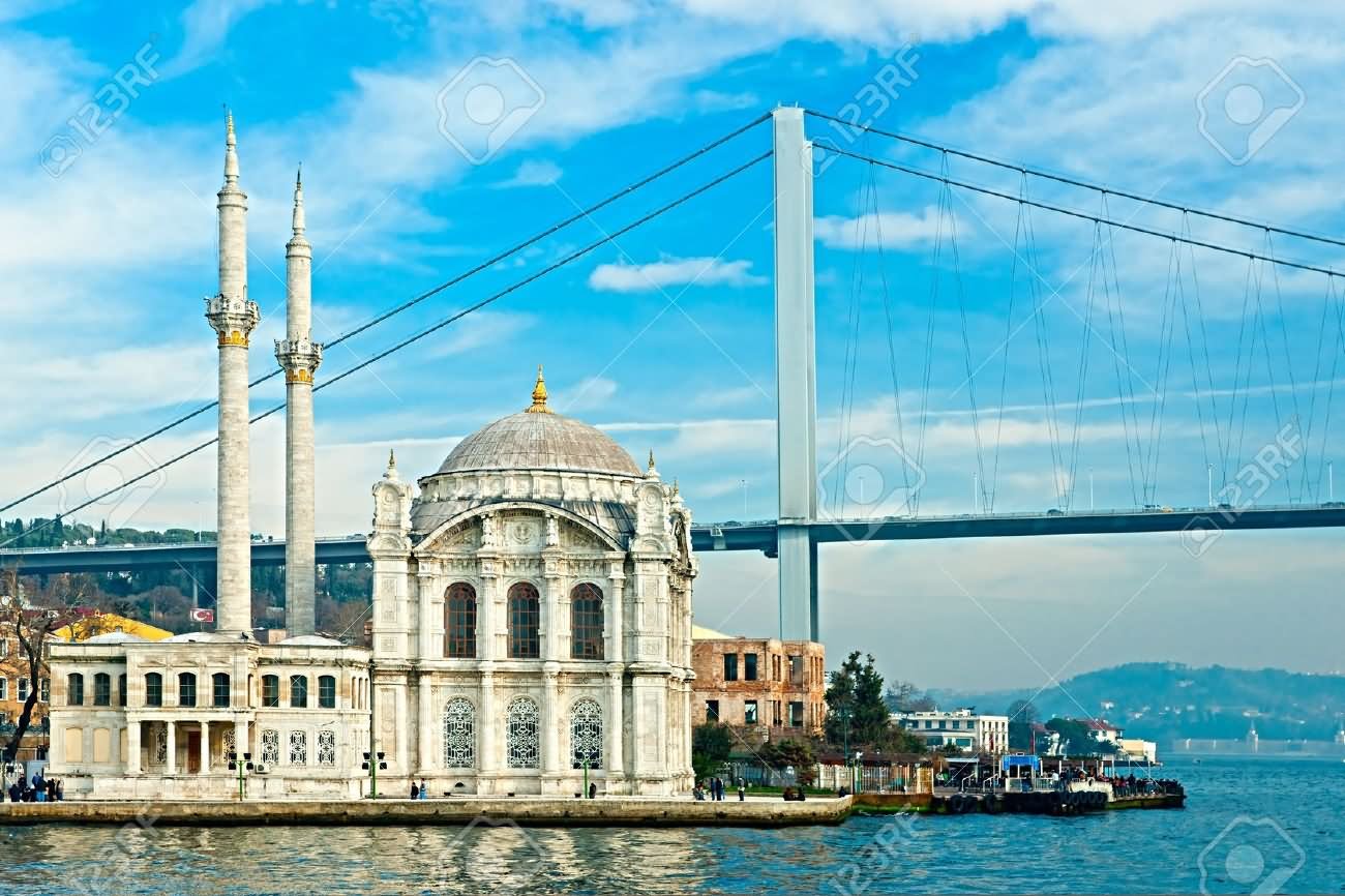Ortakoy Mosque And Bosphorus Bridge