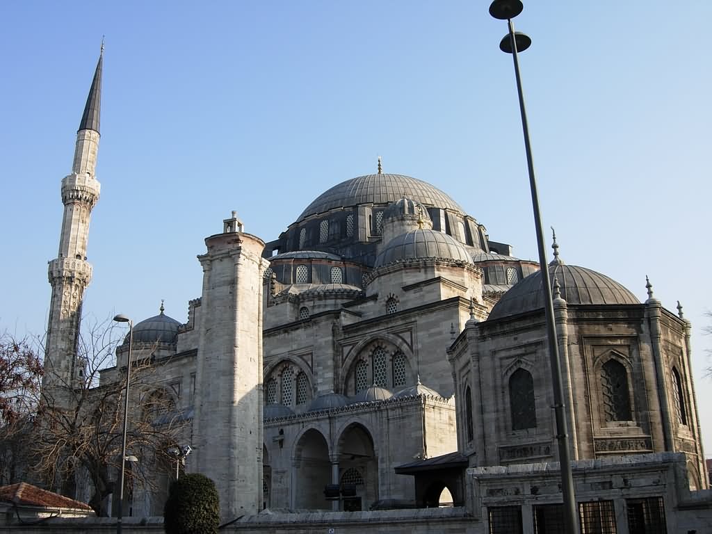 Outside View Of The Sehzade Mosque In Istanbul