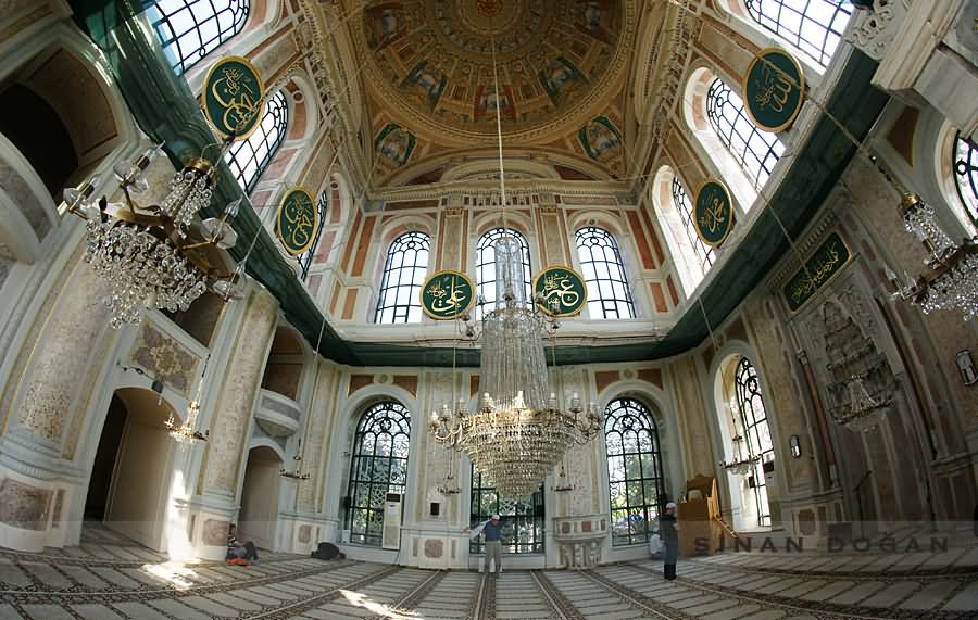 Prayer Hall Inside The Ortakoy Mosque