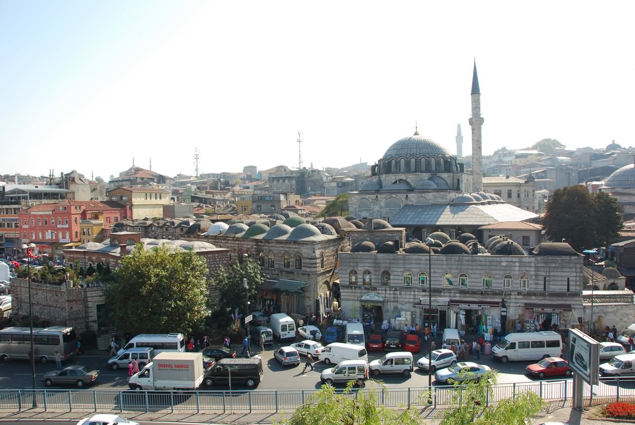 Rustem Pasha Mosque In Istanbul Exterior View