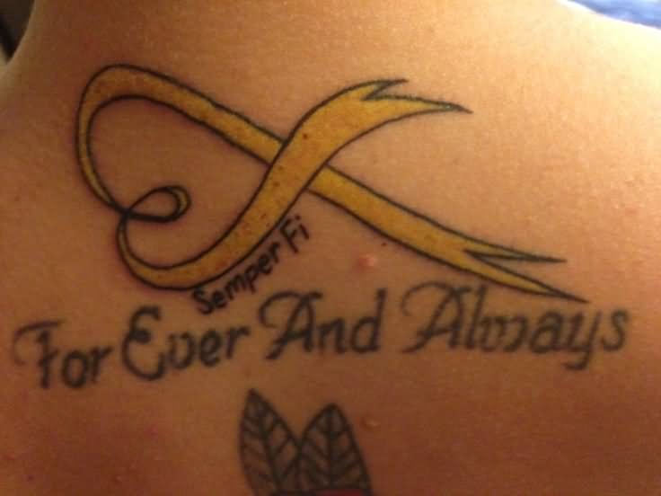 Semper Wi Yellow Ribbon Tattoo Image