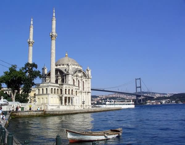 Side View Of The Ortakoy Mosque