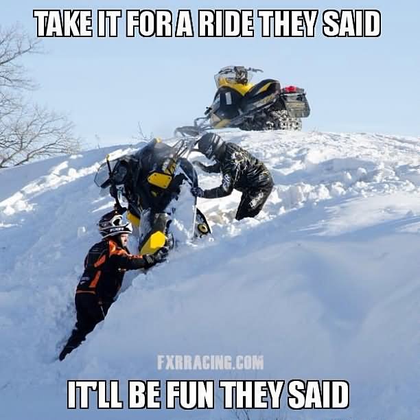 Take It For A Ride They Said It Will Be Fun They Said Funny Sled Meme Photo