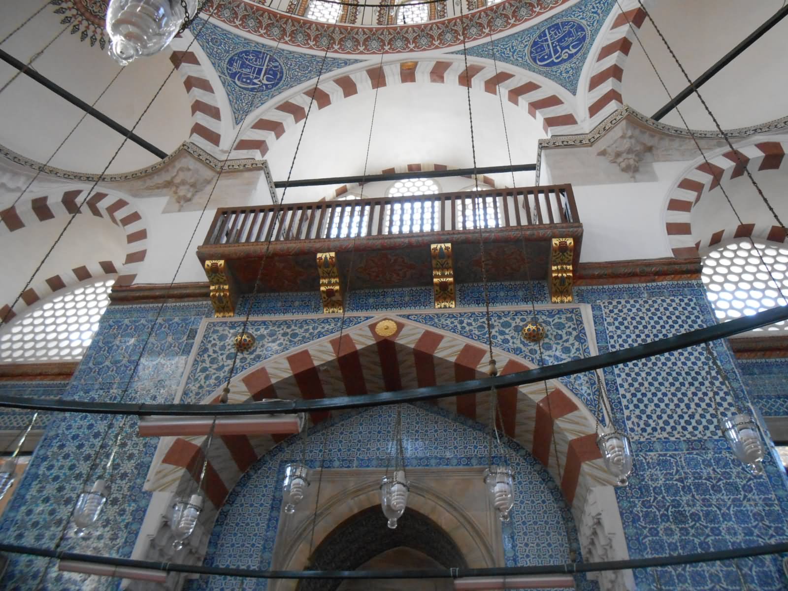 The Mosque Of Rustem Pasha Interior View In Istanbul, Turkey