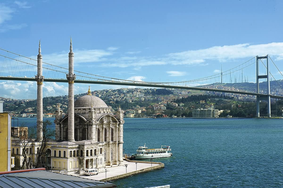 The Ortakoy Mosque And Bosphorus Bridge Picture