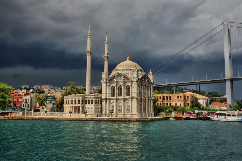 The Ortakoy Mosque In Istanbul