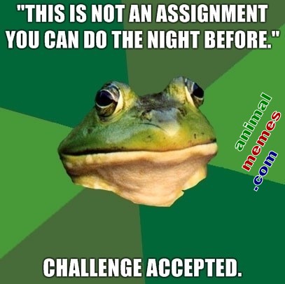 This Is Not An Assignment Funny Homework Meme Image