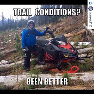 Trial Conditions Been Better Funny Sled Meme Picture