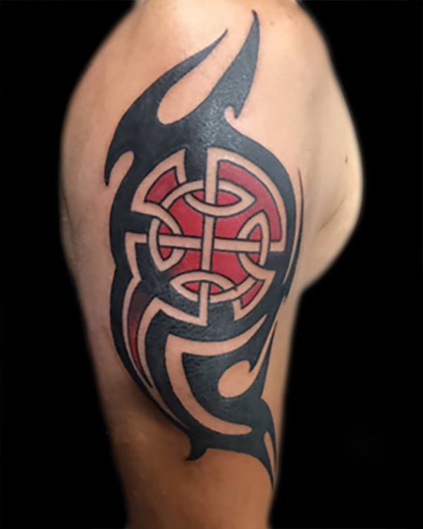 Tribal Tattoo Design For Half Sleeve by Eric Bush