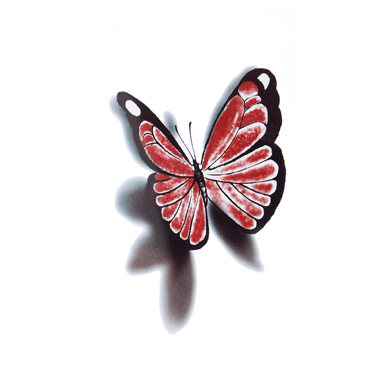 3D Gothic Butterfly Tattoo Design