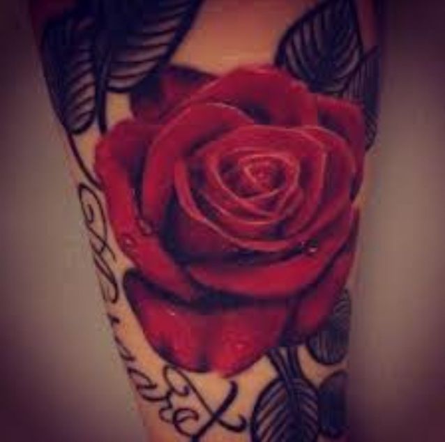 3D Gothic Rose Tattoo Design For Sleeve