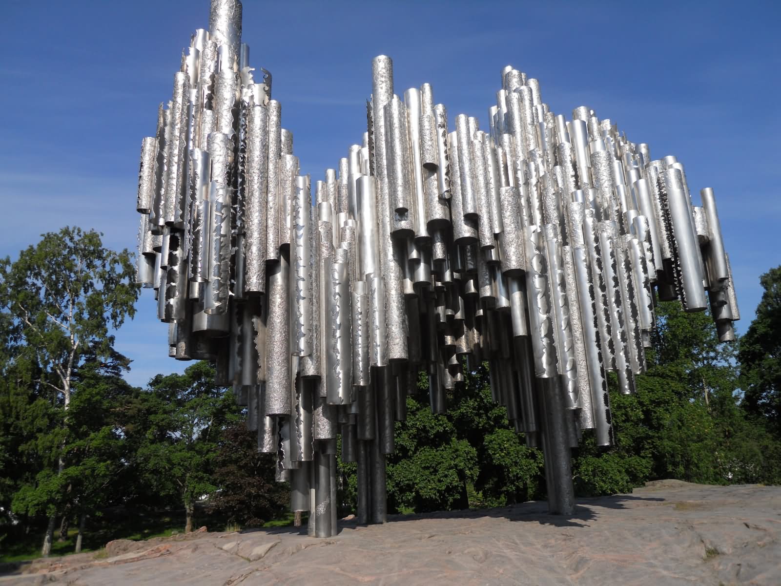 Adorable View Of The Sibelius Monument In Helsinki