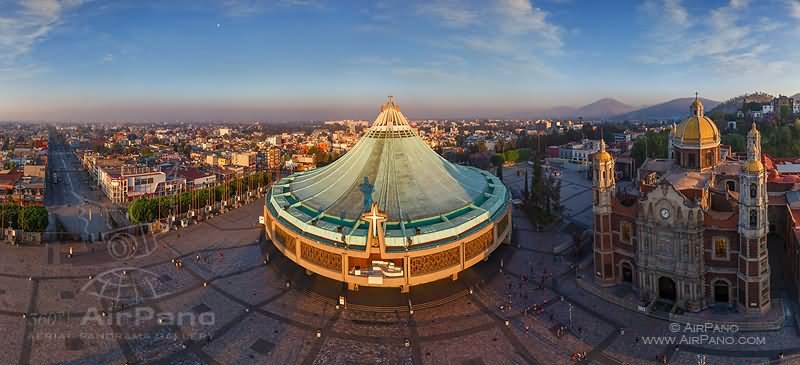 Aerial View Of The Basilica of Our Lady of Guadalupe