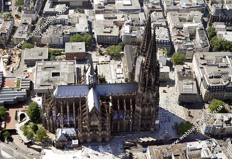 Aerial View Photo Of The Cologne Cathedral In Cologne