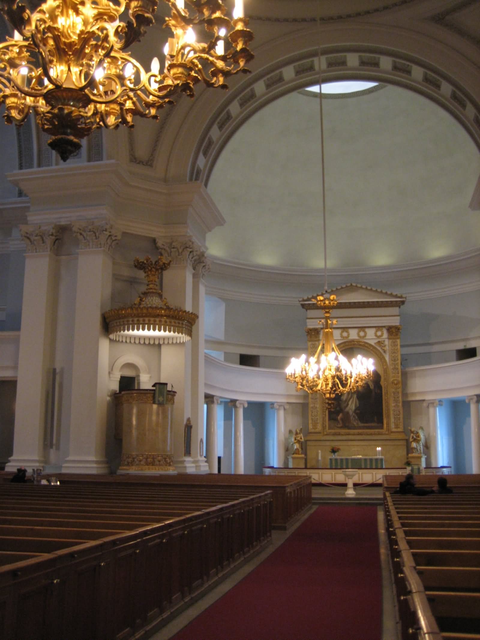 Altar Inside The Helsinki Cathedral