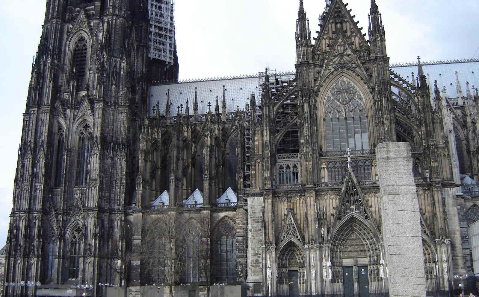 Amazing View Image Of The Cologne Cathedral Front Closeup