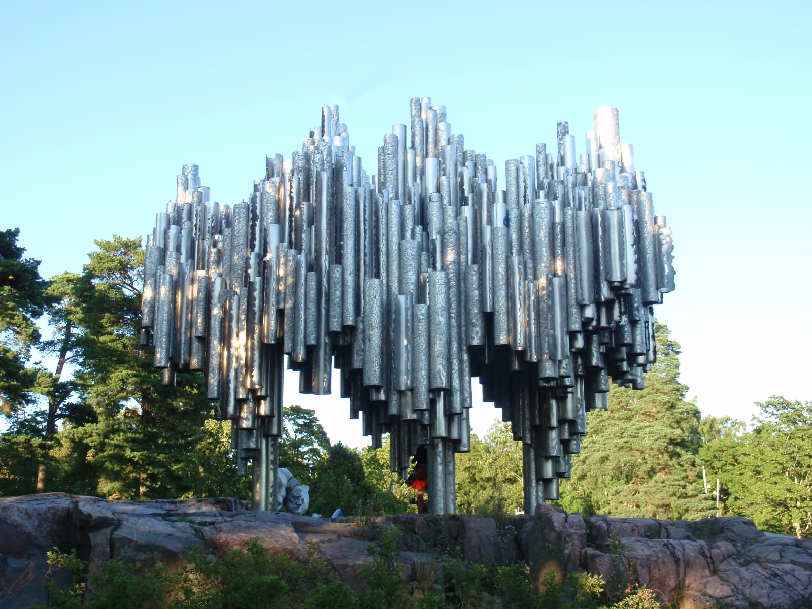 Amazing View Of The Sibelius Monument In Helsinki