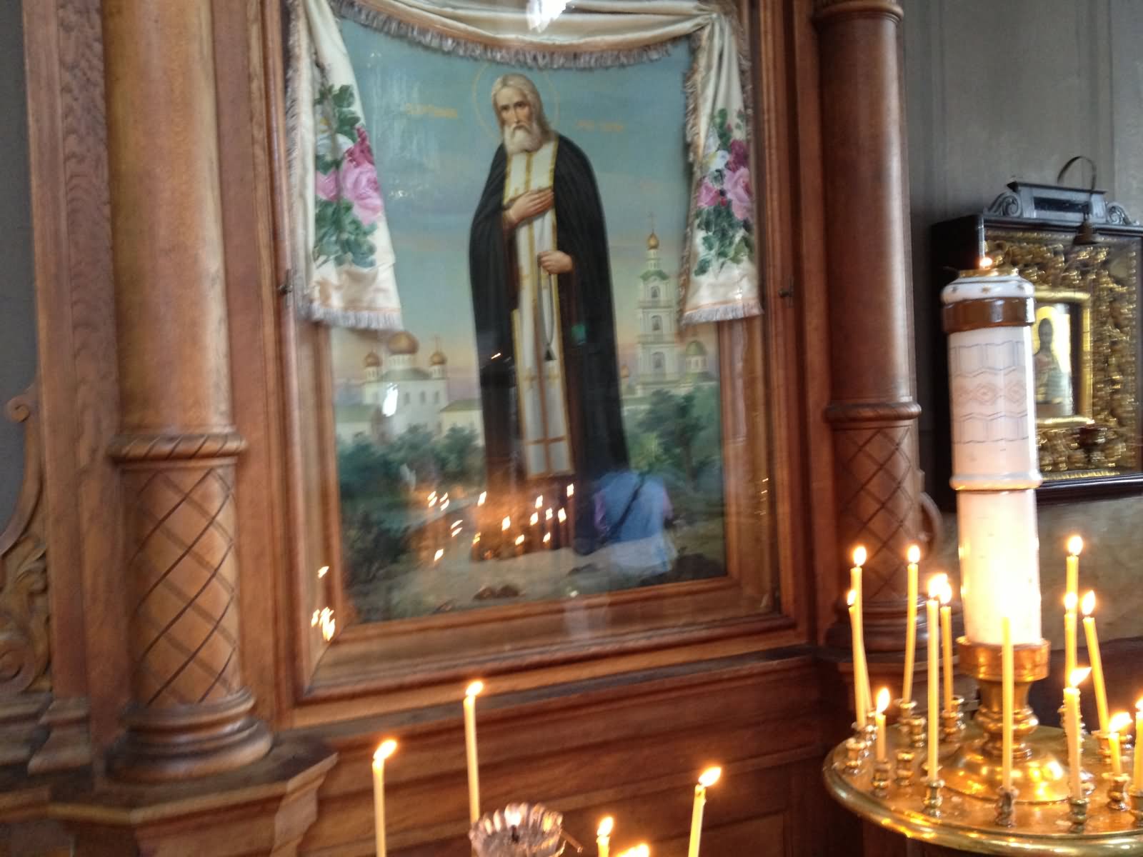 An Orthodox Icon Inside The Uspenski Cathedral
