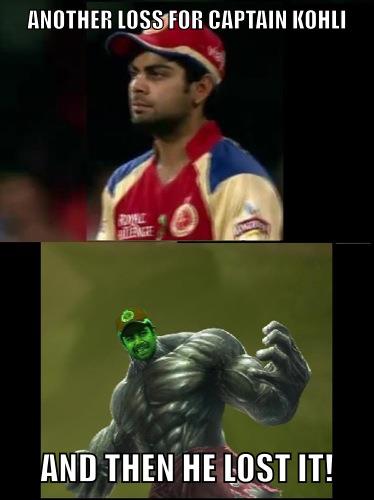 Another Loss For Captain Kohli And Then He Lost It Funny Cricket Meme Picture