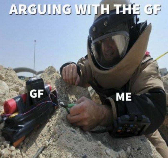 Arguing With The Gf Funny Girlfriend Meme Image