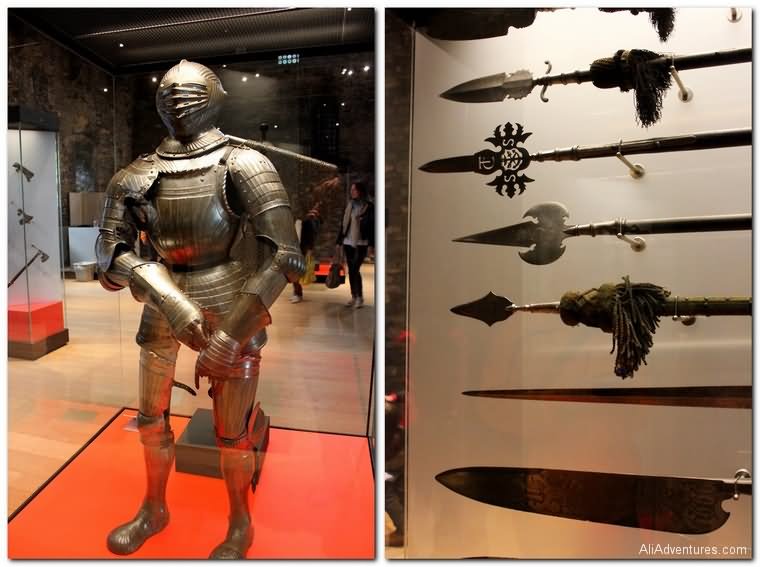 Armors Museum Inside The Gravensteen Castle In Belgium
