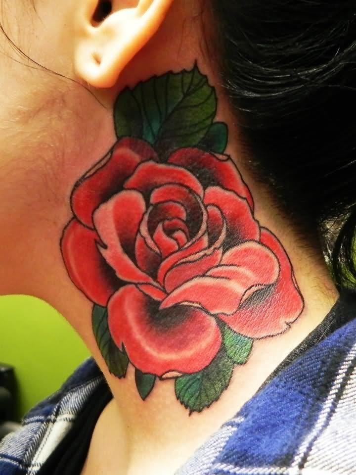 Rose Neck Tattoos - Tattoo Collections