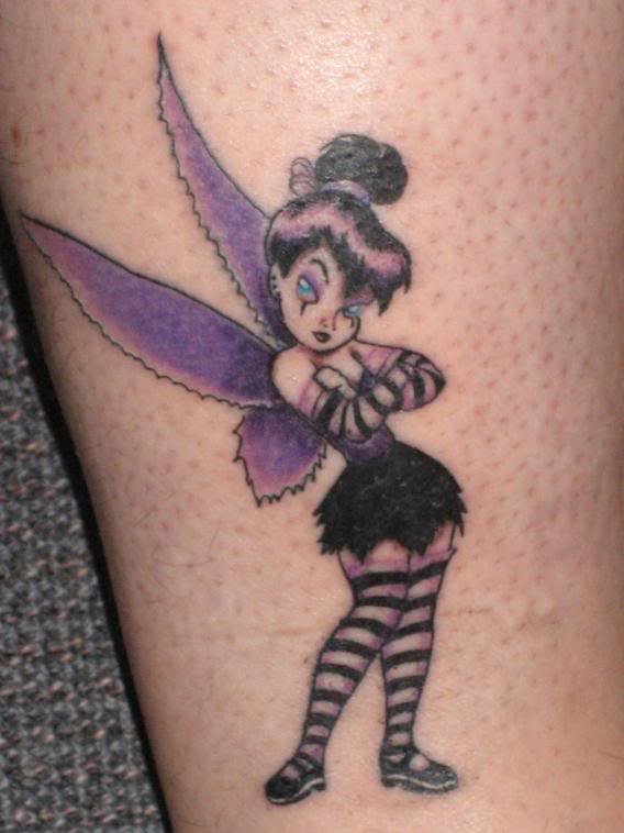 Awesome Gothic Fairy Tattoo Design
