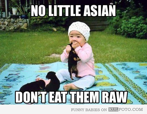 Baby Eating Puppy Funny Meme Picture For Whatsapp