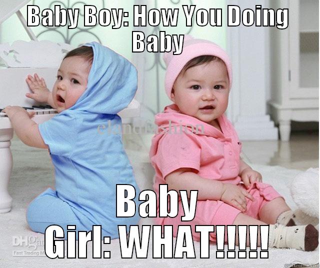 Baby Girl And Baby Boy Funny Meme Picture