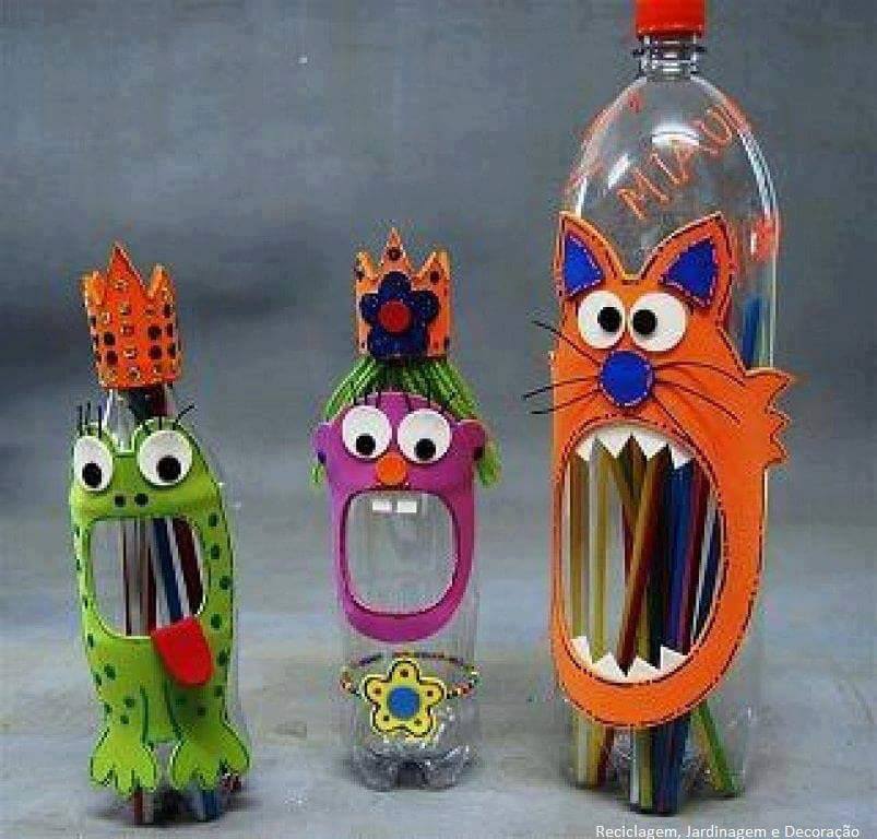 Beautiful Pen Stand using different waste plastic bottles