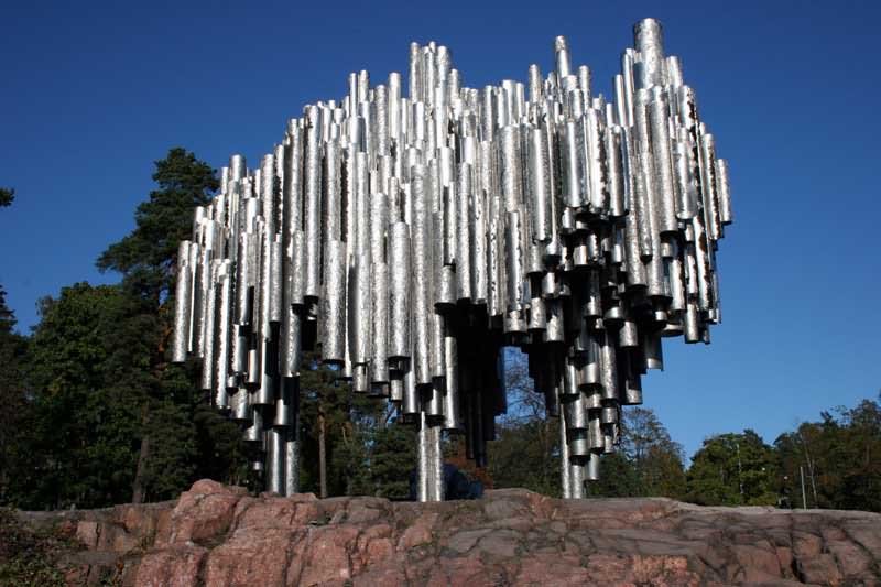 Beautiful Sibelius Monument In Helsinki