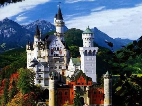 Beautiful View Of The Neuschwanstein Castle In Germany