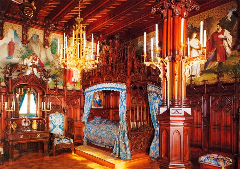 Bedroom Inside The Neuschwanstein Castle