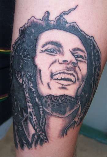 9+ Great Bob Marley Tattoos On Leg