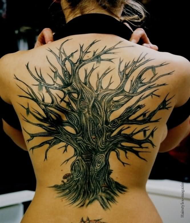 35+ Gothic Tree Tattoos.