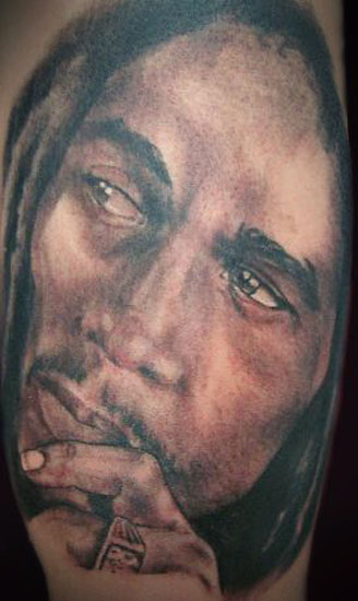 Bob Marley Tattoo On Sleeve
