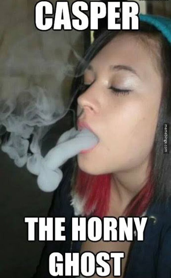 Casper The Horny Ghost Funny Mouth Meme Picture