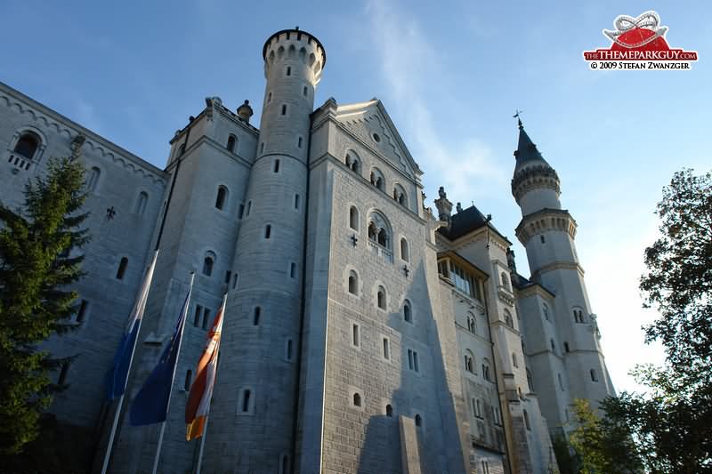 Closeup View Of The Neuschwanstein Castle In Germany