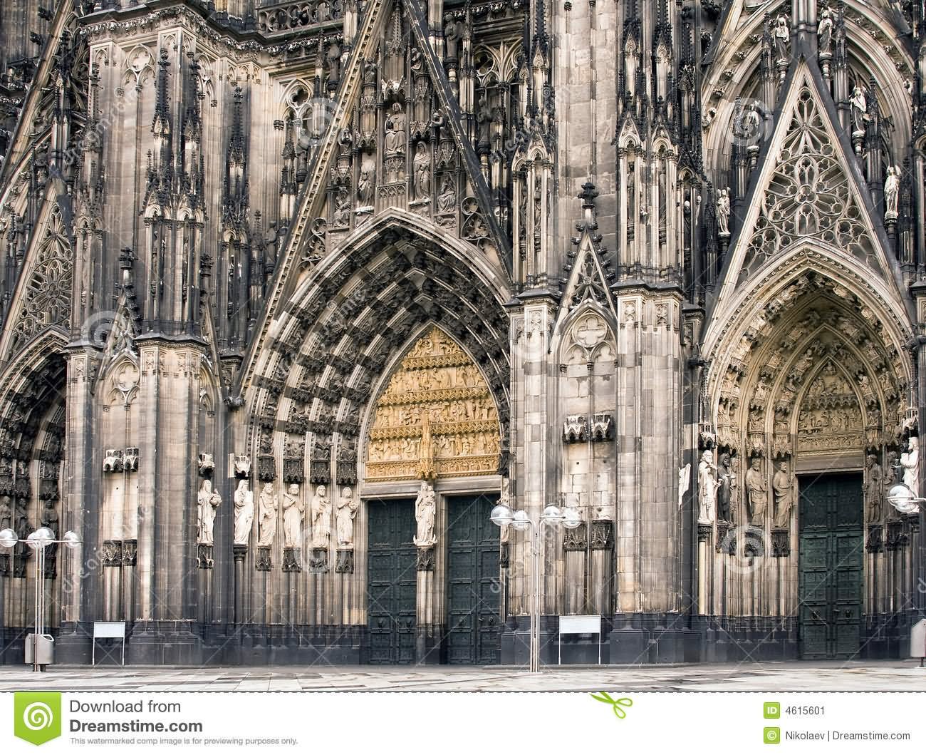Cologne Cathedral Main Front Entrance View Image