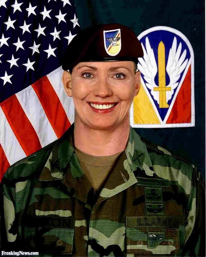 Colonel Hillary Clinton Funny Photo For Facebook