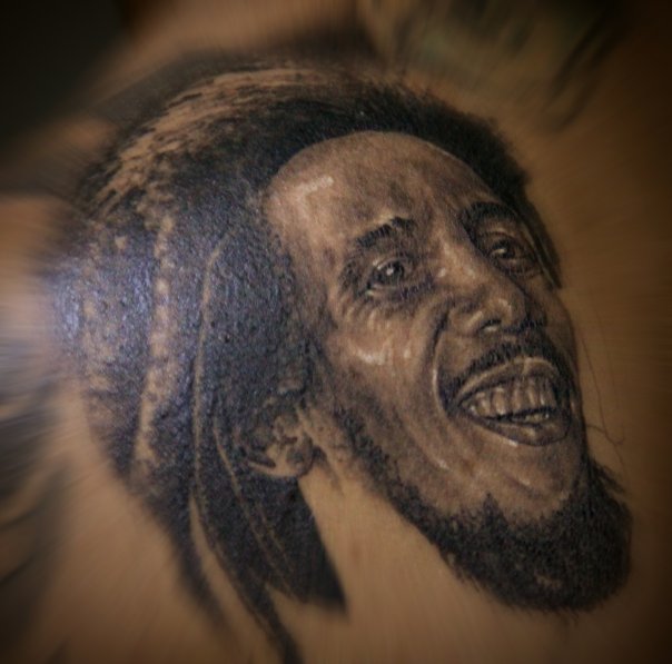 Dark Ink Bob Marley Tattoo
