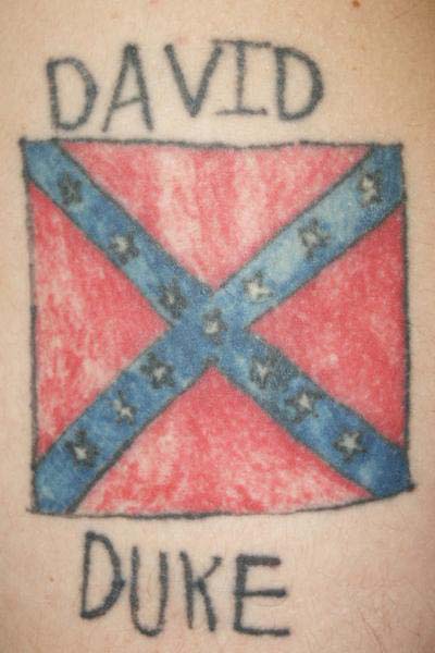 David Duke - Rebel Flag Tattoo Design