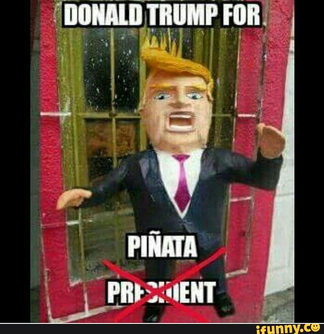 Donald Trump For Pinata President Funny Meme Picture