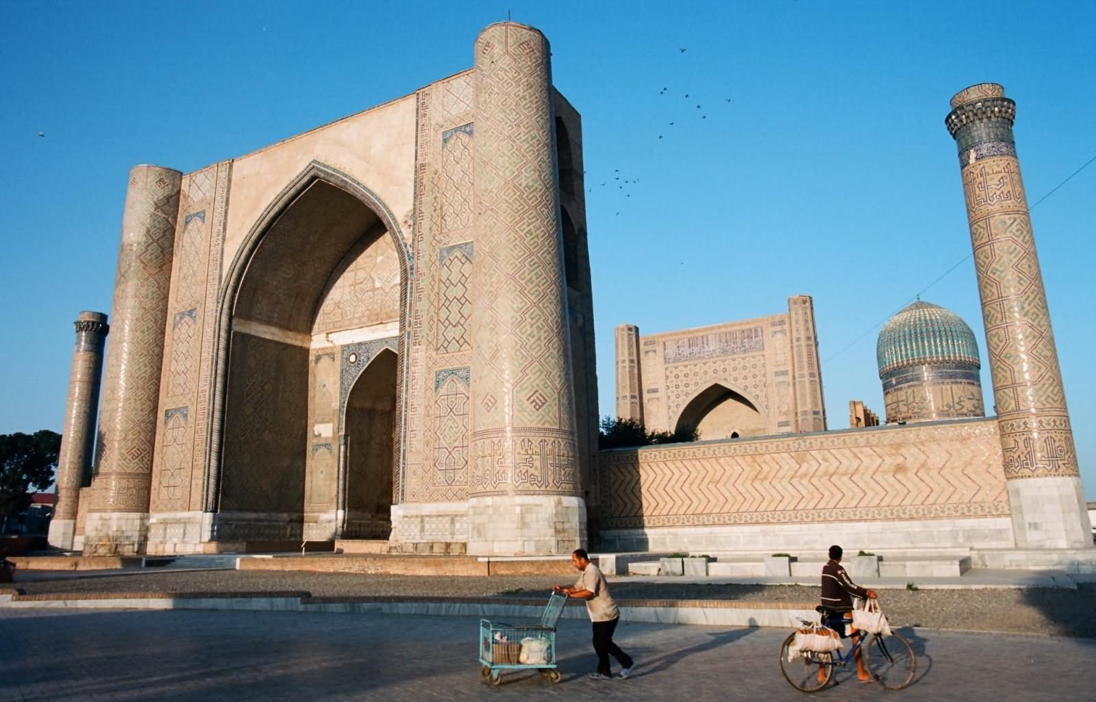 Entrance Gate Of The Bibi-Khanym Mosque In Samarkand