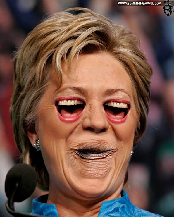 Eyes Swap Very Funny Hillary Clinton Photoshop Face Photo