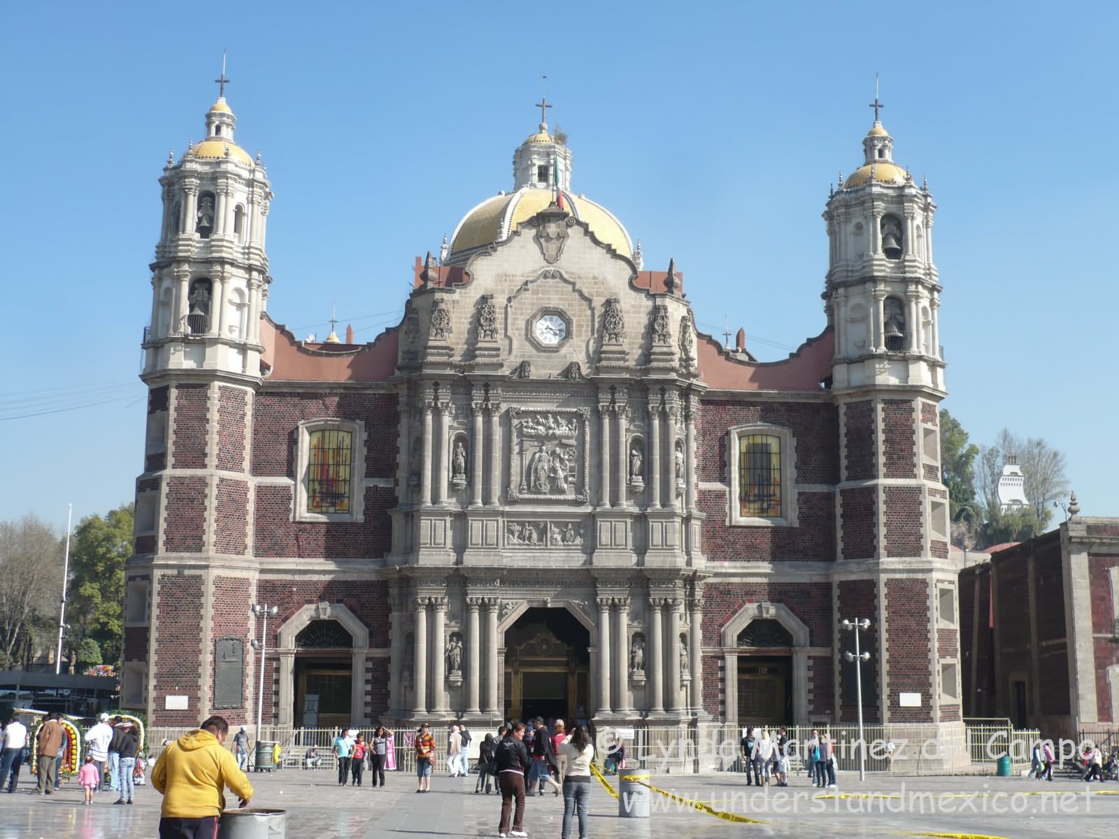 Front Entrance Of The Basilica of Our Lady of Guadalupe, Mexico