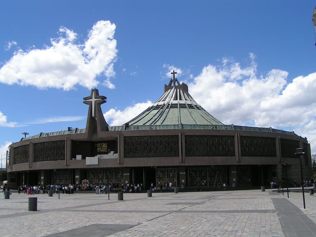 Front Facade Of The Basilica of Our Lady of Guadalupe