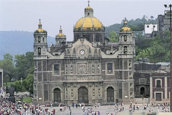 Front View Of The Basilica of Our Lady of Guadalupe
